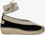 Shabbies Amsterdam Espadrille Palma Kimono Suède Zwart - Thumbnail 1