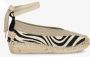 Shabbies Amsterdam Espadrille Palma Kimono Zebra White Zwart - Thumbnail 2