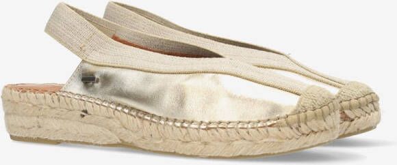 Shabbies Metallic Espadrille Slingback Sandal Yellow Dames