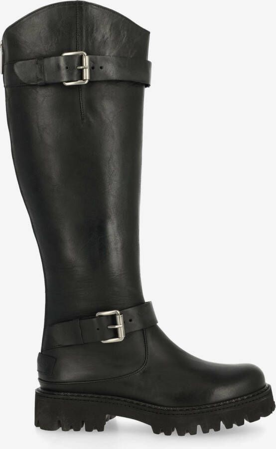 SHABBIES Boots Dames Marjorie Baker Maat: 37 Materiaal: Leer Kleur: Zwart - Foto 2