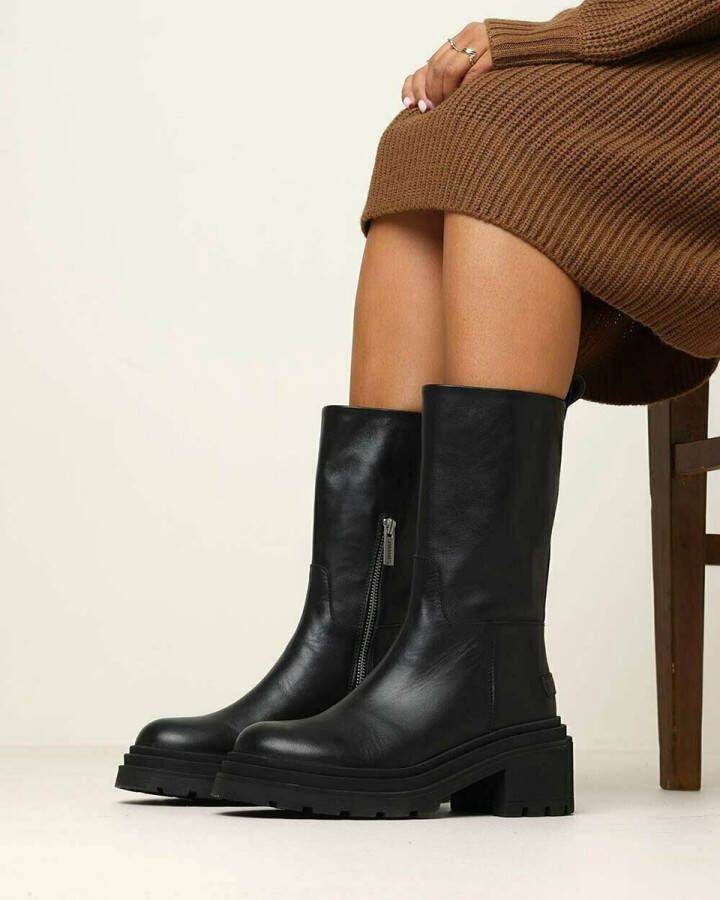 Shabbies Amsterdam Shabbies 183020285 Enkelboots Enkellaarsjes Dames Zwart