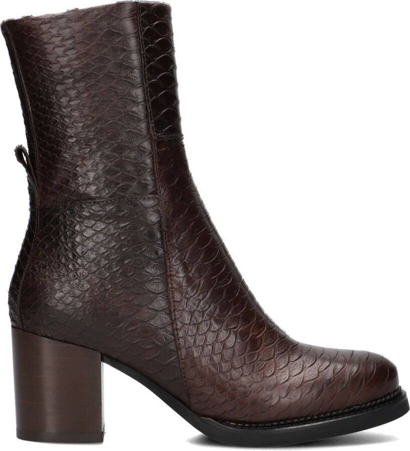 Shabbies Amsterdam Shabbies 183020318 Enkellaarsjes Enkelboots met rits Dames Bruin