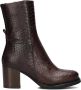 Shabbies Amsterdam Shabbies 183020318 Enkellaarsjes Enkelboots met rits Dames Bruin - Thumbnail 2