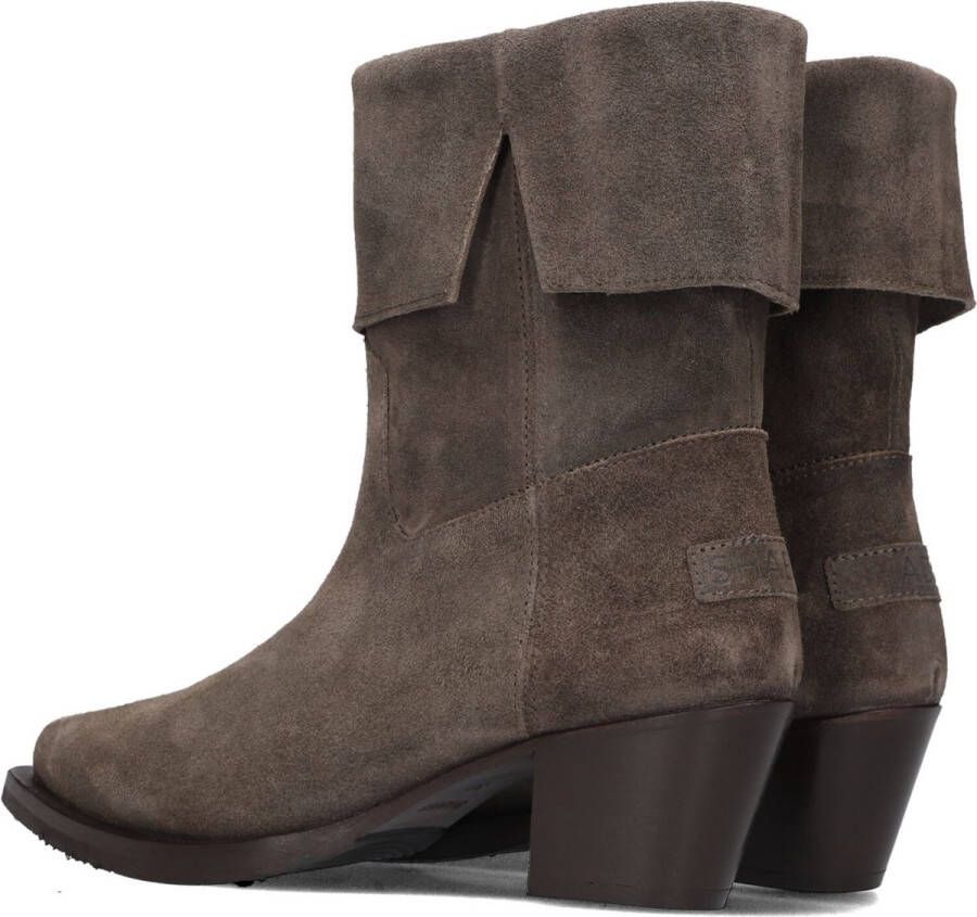 Shabbies Amsterdam Shabbies Lure Mid Boot Enkellaarsjes Dames Taupe