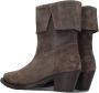 SHABBIES Enkellaarsjes Dames Lure Mid Boot Maat: 38 Materiaal: Suède Kleur: Taupe - Thumbnail 2