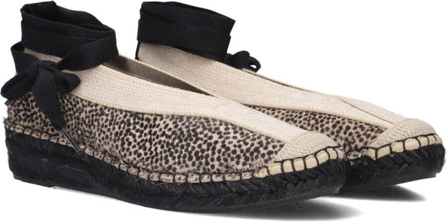 Shabbies Amsterdam Shabbies Palma Kimono Espadrilles Met Sleehak Dames Zwart