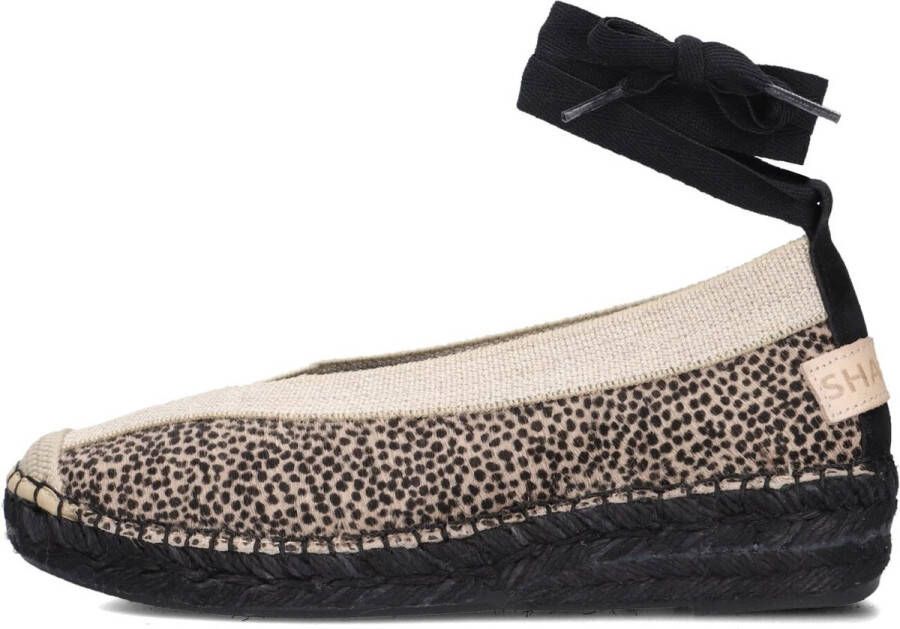 Shabbies Amsterdam Shabbies Palma Kimono Espadrilles Zomer Schoenen Dames Zwart