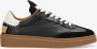 Shabbies Amsterdam Bossa Nuovo leren sneakers zwart wit - Thumbnail 2