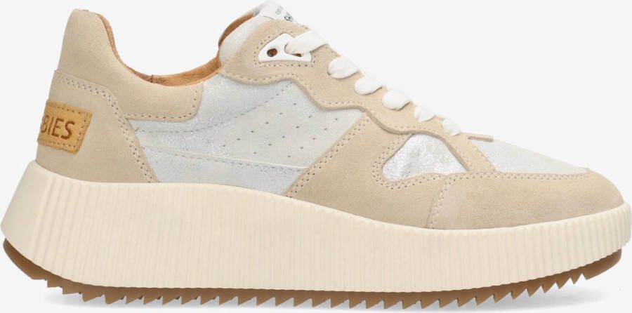 Shabbies Amsterdam Sneaker Chavi Nio Beige Zilver