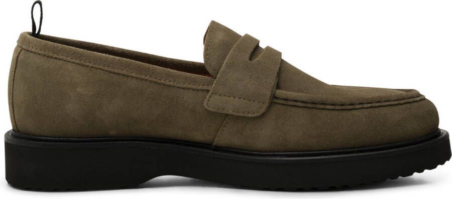 Shoe the Bear Casual Suède Loafer Khaki Green Heren