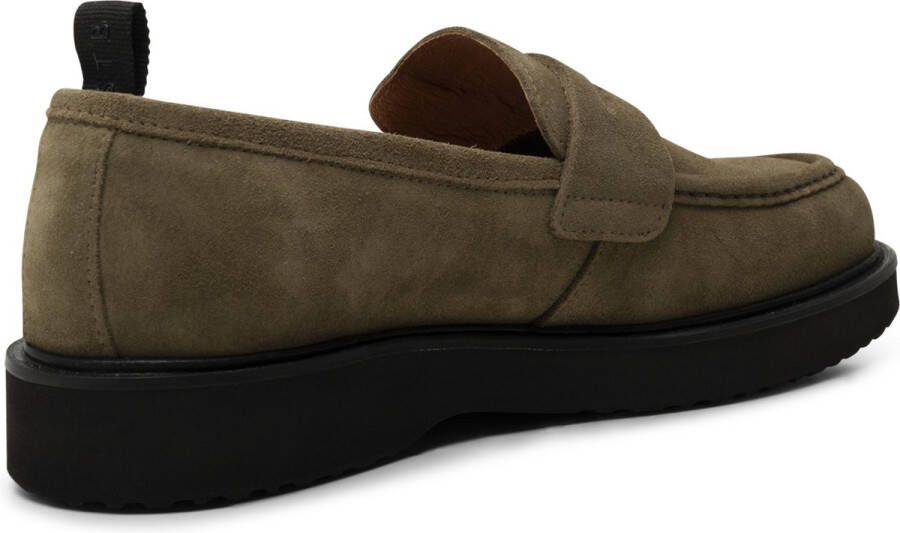 Shoe the Bear Casual Suède Loafer Khaki Green Heren