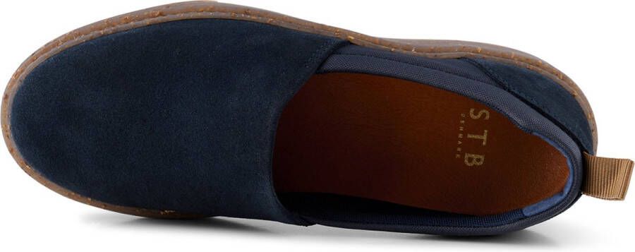 Shoe the Bear Jesper instapper suède Navy Blue Heren