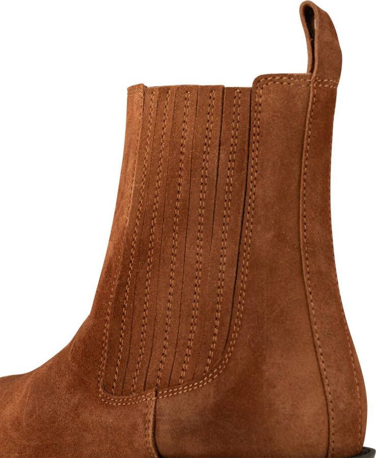 Shoe the Bear Suede Chelsea Boot Pointy Toe Design Brown Dames