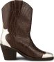 Shoe the Bear Western Croco Cowboy Laarzen Brown Dames - Thumbnail 1