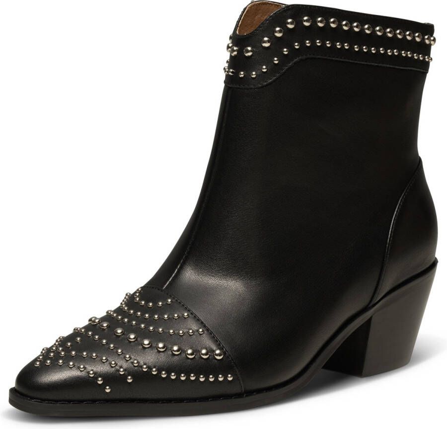 Shoe the Bear Annika Western Stud Leren Laarzen Zwart Black Dames