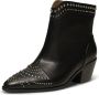 Shoe the Bear Annika Western Stud Leren Laarzen Zwart Black Dames - Thumbnail 1