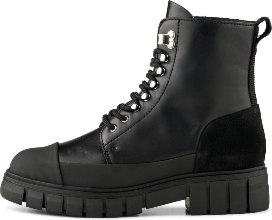 Shoe the Bear Rebel lace-up boots leather Black Black Zwart Dames