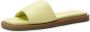 Shoe the Bear Krista Mule Leren Slipper Yellow Dames - Thumbnail 1