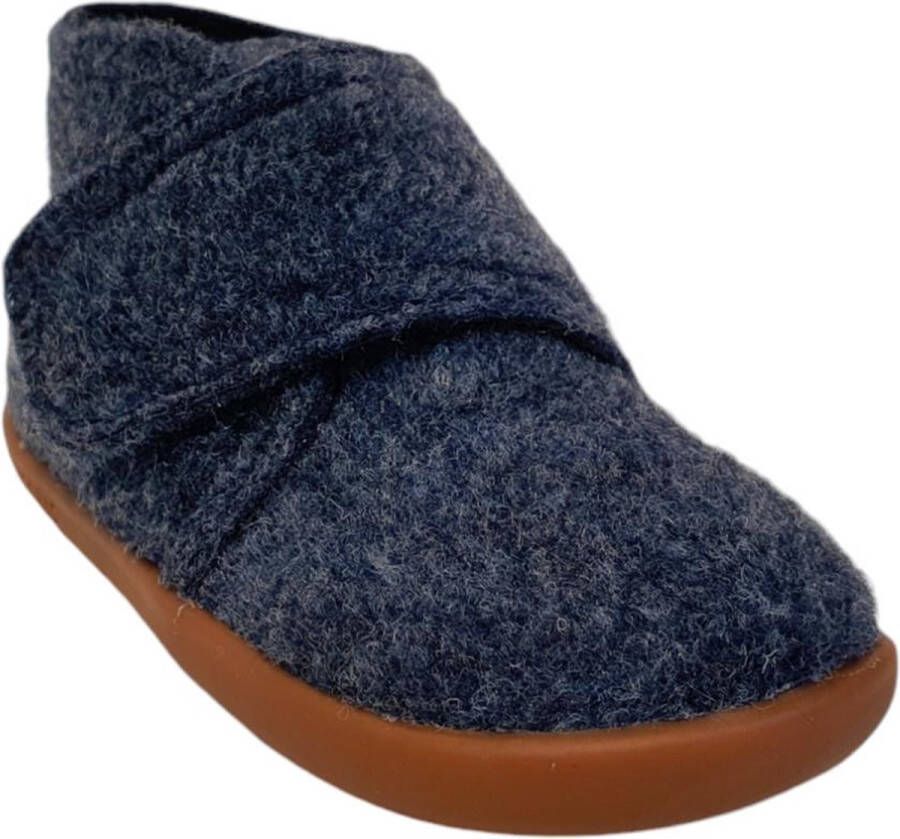 Shoesme Baby Babyslofjes Jongens Dark Blue Vilt