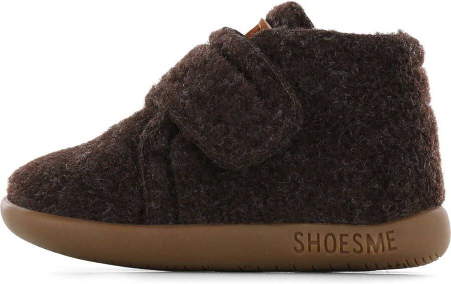 Shoesme Baby Babyslofjes Dark Brown Vilt