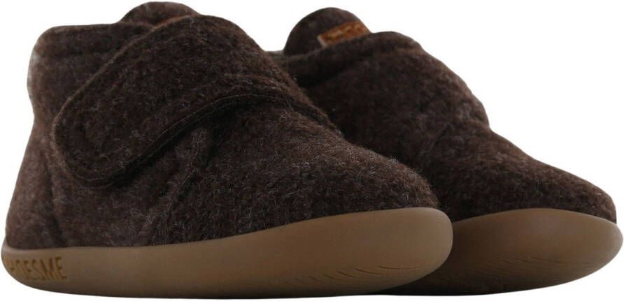 Shoesme Baby Babyslofjes Dark Brown Vilt