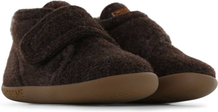 Shoesme Baby Babyslofjes Dark Brown Vilt