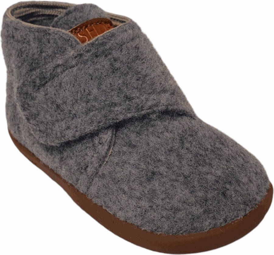 Shoesme Baby Babyslofjes Grey Vilt