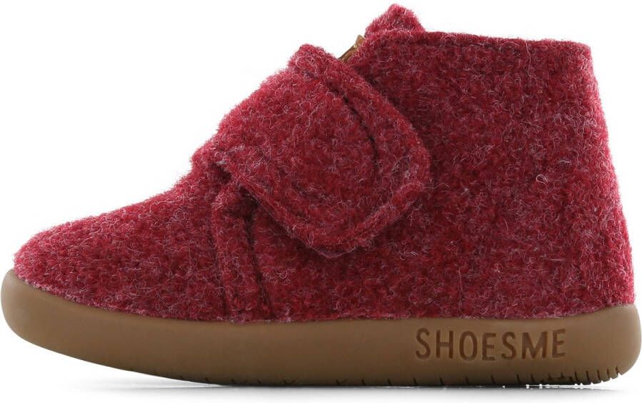 Shoesme Baby Babyslofjes Meisjes jongens Red Vilt