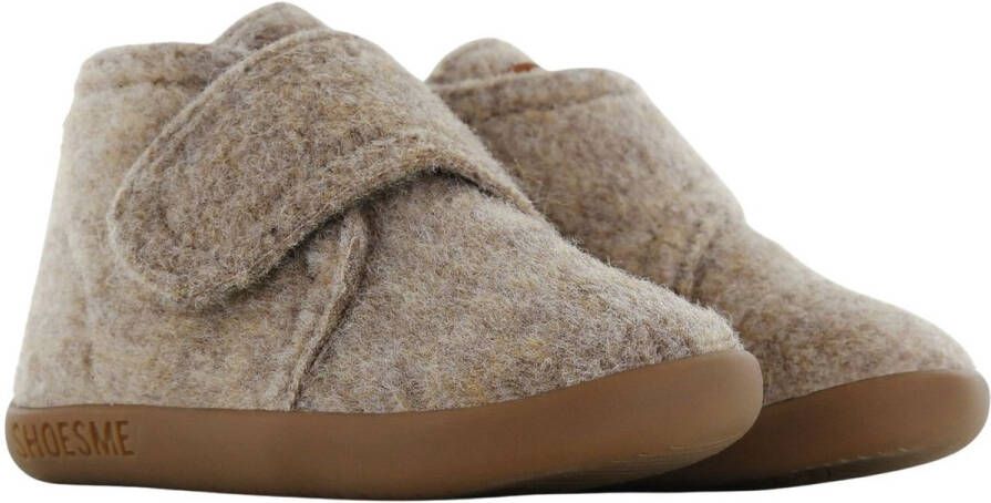 Shoesme baby schoenen taupe Bruin Textiel Effen 23