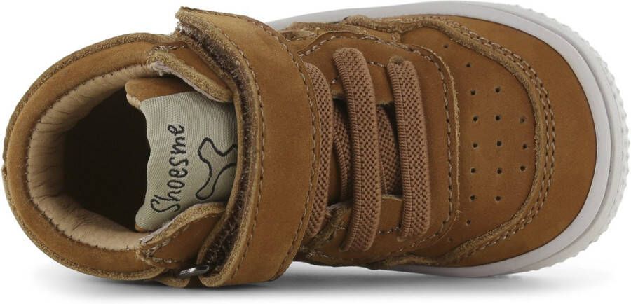 Shoesme Baby Babysneakers Jongens Cognac Leer