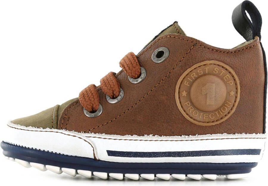 Shoesme Baby | Babysneakers | Jongens | Cognac | Leer