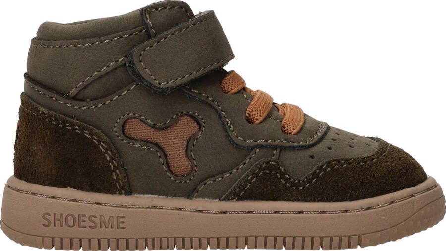 Shoesme Baby Babysneakers Dark Green Leer