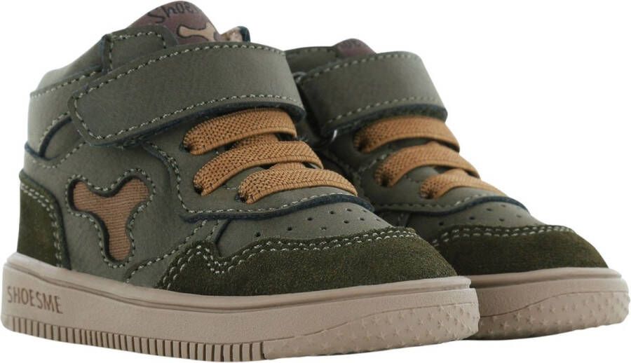 Shoesme Baby Babysneakers Dark Green Leer