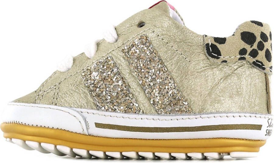 Shoesme Baby Babysneakers Meisjes Gold Leer