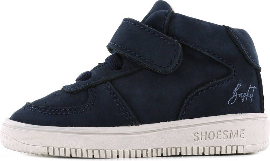 Shoesme Baby Babysneakers Meisjes jongens Dark Blue Leer