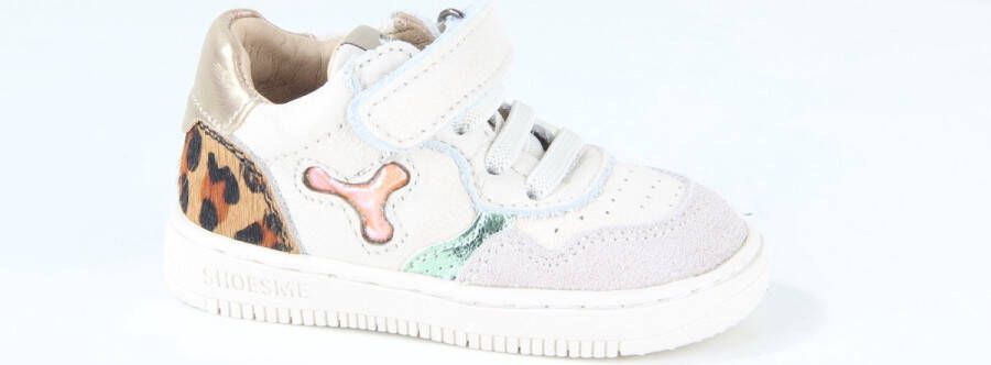 Shoesme Bn24s012 Lage sneakers Leren Sneaker Meisjes Beige