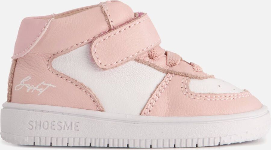 Shoesme Baby Babysneakers Meisjes Pink White Leer