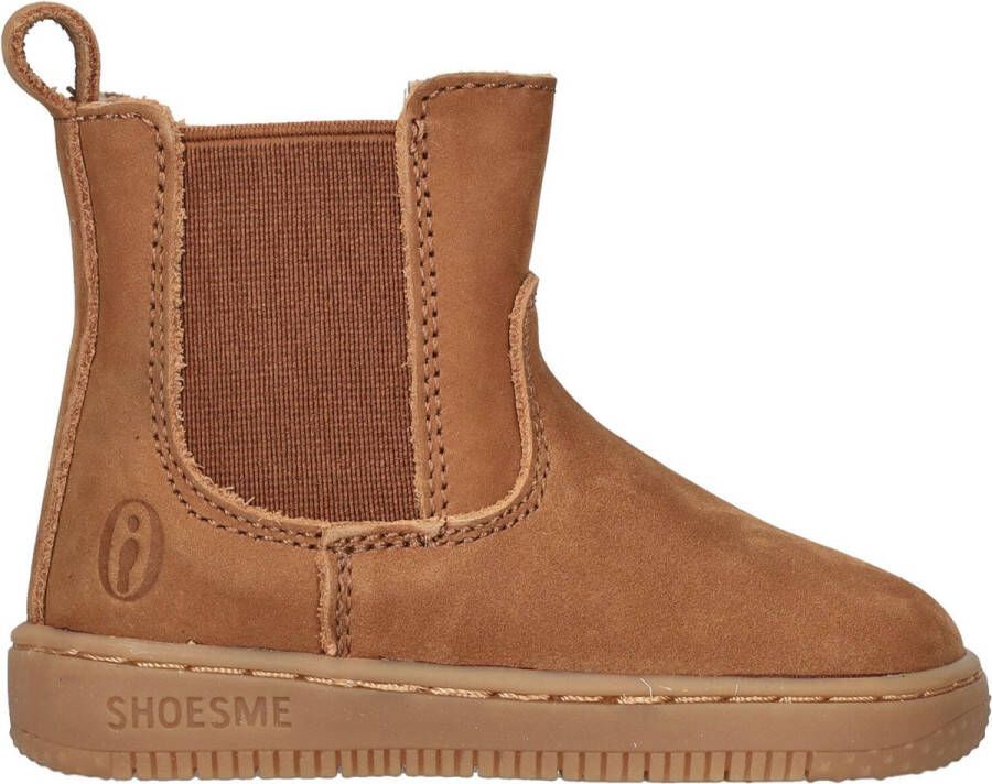 Shoesme suède enkelboots cognac Bruin Suede Effen 19