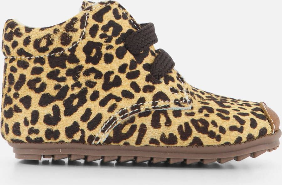 Shoesme Baby Eerste stapschoenen Meisjes leopard cognac Leer