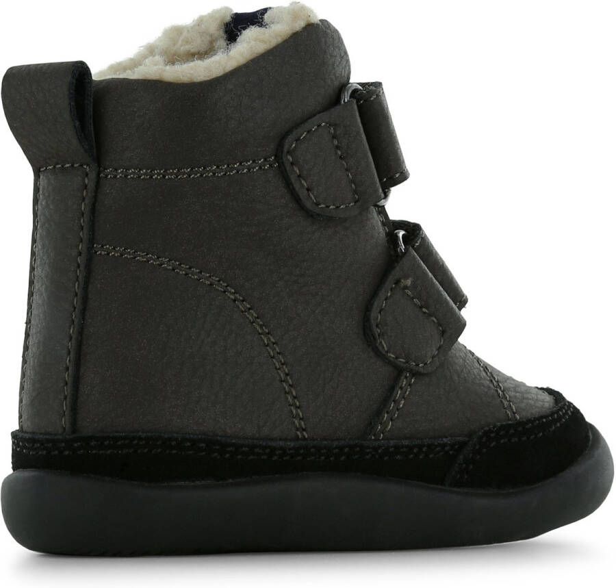 Shoesme Baby Klittenbandschoenen Jongens Dark Brown Warm gevoerd