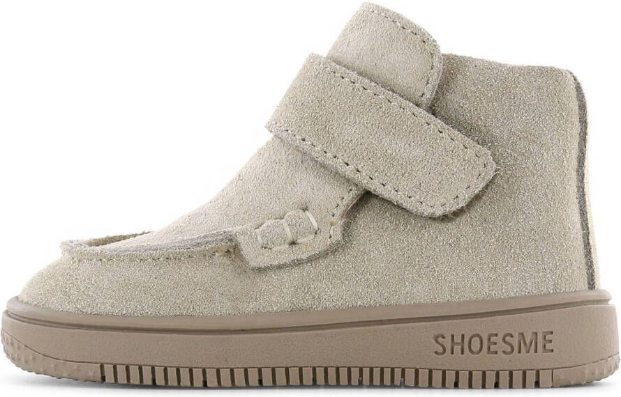 Shoesme Baby Klittenbandschoenen Meisjes jongens Taupe Leer