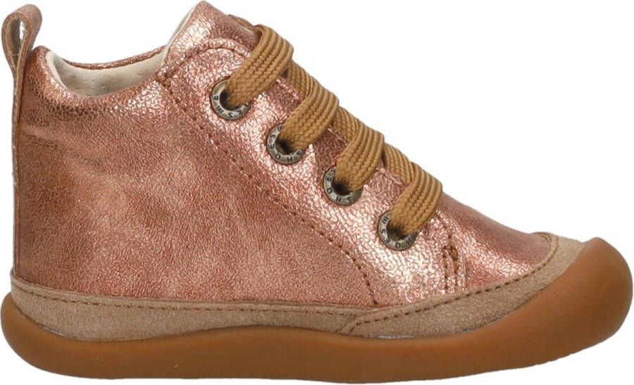 Shoesme Baby Veterschoenen Meisjes jongens Champagne Gold Leer