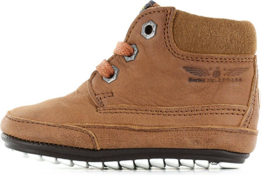 Shoesme Baby Veterschoenen Meisjes jongens Cognac Leer