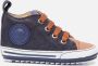 Shoesme BP21W031 A leren babyschoenen blauw cognac - Thumbnail 2