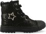 Shoesme leren veterboots zwart zilver Meisjes Leer All over print 30 - Thumbnail 2