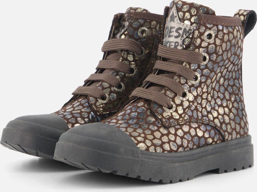 Shoesme Bikerboots Meisjes Bronce Leer