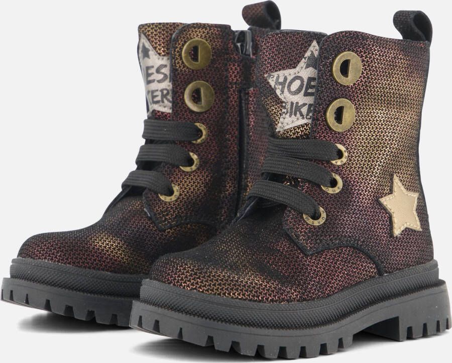 Shoesme Nt23w004 Veterboots Laarzen Met Veters Meisjes Brons - Foto 2