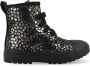 Shoesme leren veterboots zwart zilver Meisjes Leer All over print 23 - Thumbnail 2