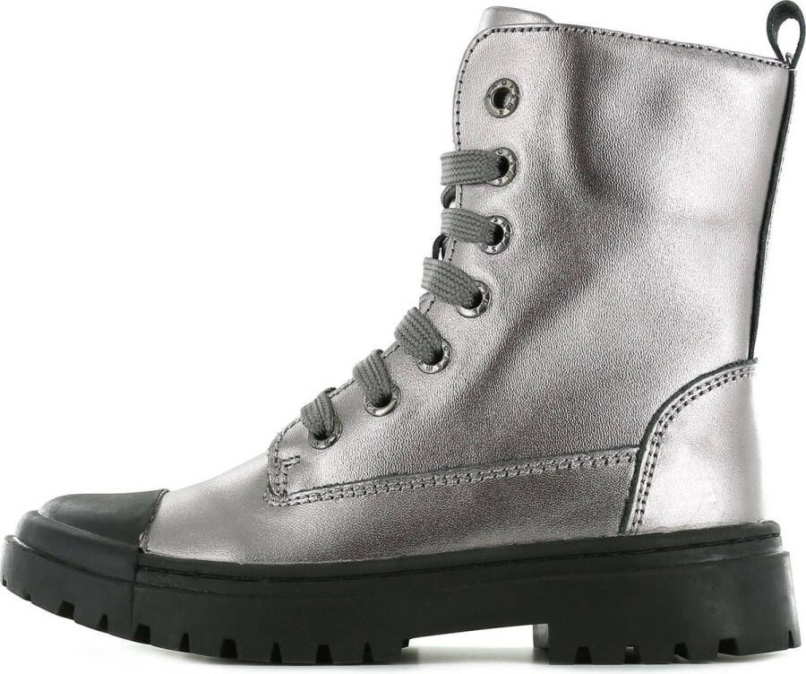 Shoesme Bikerboots | | Old Silver | Leer