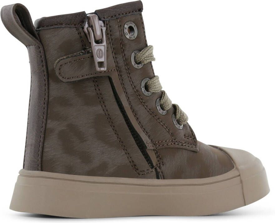 Shoesme Bikerboots Meisjes Taupe Leer